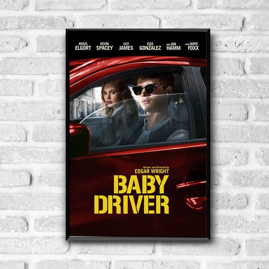 Baby Driver (2017) Movie Poster Print;Canvas Wall Art, Movie Posters, Art Poster For Gift