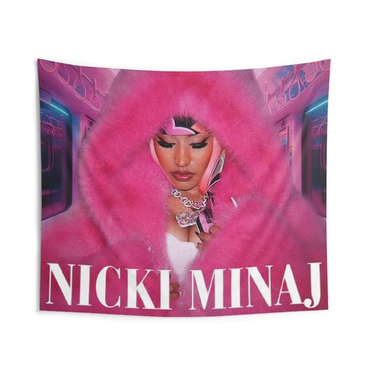 Nicki Minaj Inspired Wall Tapestries | Music Gift | Home Decor | Room Decor | Birthday Gift For Fan
