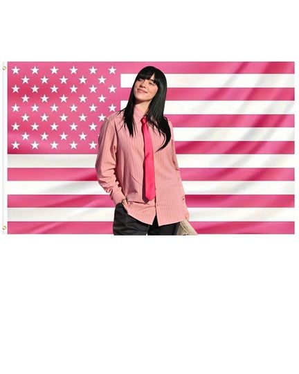Billie Eilish Pop Girl Pink USA Tapestries | Music Gift | Home Decor | Room Decor | Birthday Gift For Fan