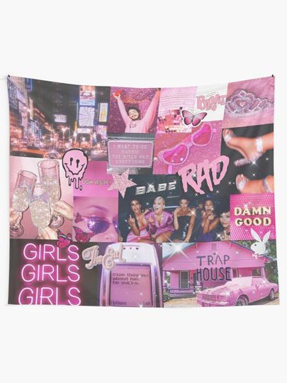 Pink Vibe Tapestries | Music Gift | Home Decor | Room Decor | Birthday Gift For Fan