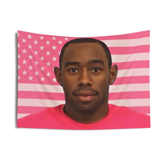 Tyler the Creator Pink American fan-made Flag Wall Tapestry/ Wall decor