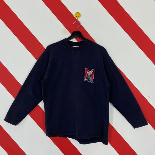 Vintage Mickey Mouse Sweatshirt Mickey Crewneck Disney Mickey Mouse Sweater