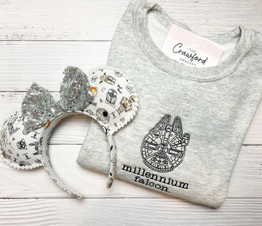Millennium Falcon. Sweatshirt | Star Wars Galaxy's Edge Theme Park Apparel | Disney Apparel