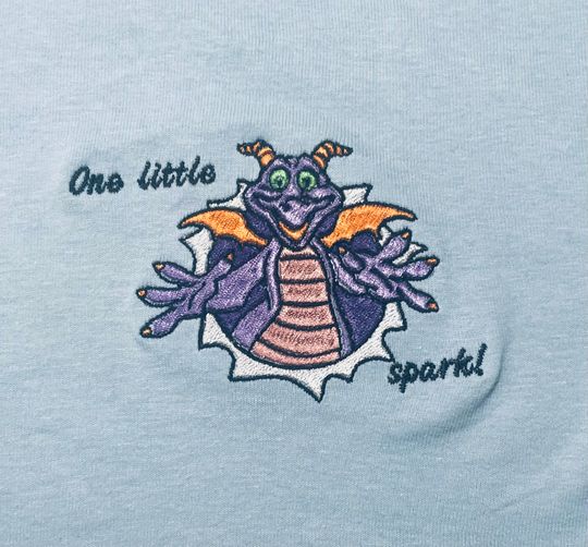 Disney Figment (pocket design) Embroidered Shirt, Sweatshirt or Hoodie