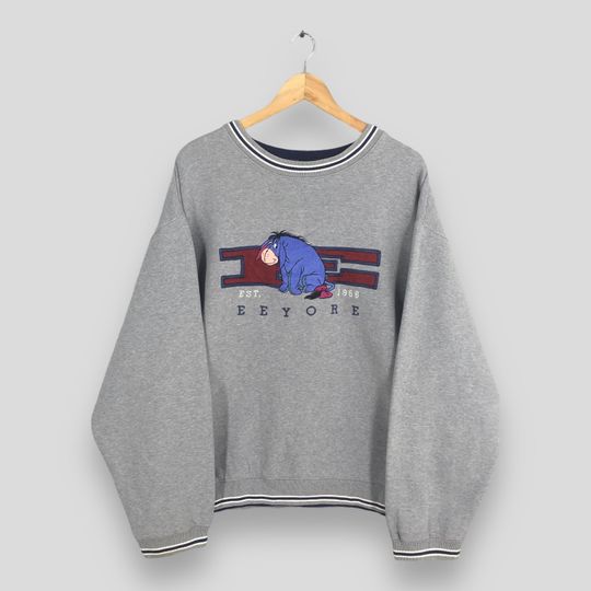Vintage 90s Eeyore Winnie The Pooh Sweatshirt 3XLarge Eeyore Disney Embroidery