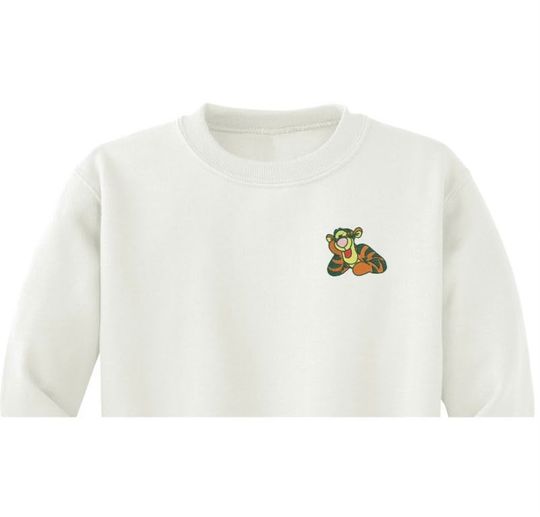Tigger Embroidered Crewneck Sweatshirt, Disney, Winnie the Pooh