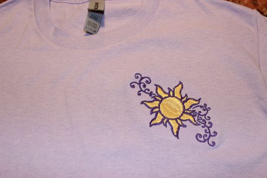 Disney Tangled Embroidered Shirt | Rapunzel Sundrop Flower