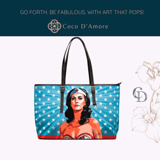 Warrior Princess Leather Tote Bags | Women Handbag | Gift For Women | Gift Idea