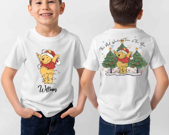 Winnie The Pooh Christmas Shirt, Disney Pooh Bear Christmas Shirt, Winnie The Pooh Holiday Tee, Disney Winnie The Pooh Christmas Shirt