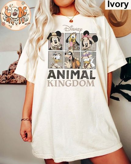 Retro Disney Animal Kingdom Mickey and Friends Shirt,Disney Mickey Safari Comfort Colors Shirt,Vintage Safari Mode Shirt Hakuna Matata Shirt