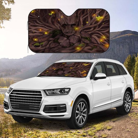 I Am Groot Car Glass Visor Custom Car Windshield Sunshade Car Decoration Car Accessories Gifts New Car Gifts.