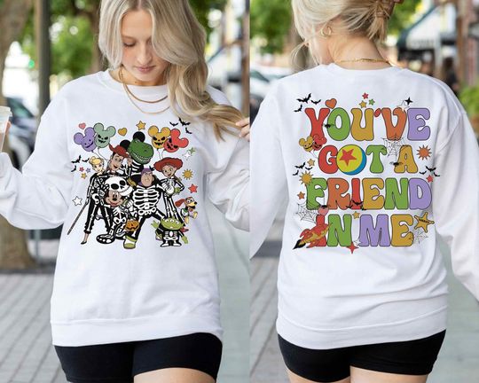 Disney Toy Story Halloween Shirt, You've Got A Friend In Me Shirt, Disneyland Skeleton Shirt, Spooky Season Shirt, Trick or Treat Shirt