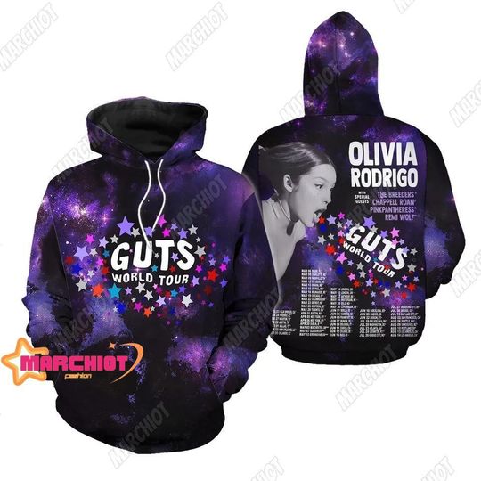 Olivia Rodrigo Guts Tour 2024 Hoodie, Olivia Rodrigo Guts Shirt, Olivia Rodrigo Shirt, The Guts World Tour 2024 Gift, Concert Outfit