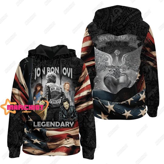 Bon Jovi Hoodie, Bon Jovi Shirt, Bon Jovi Gift, Bon Jovi 2024 Tour Hoodie, Bon Jovi Merch