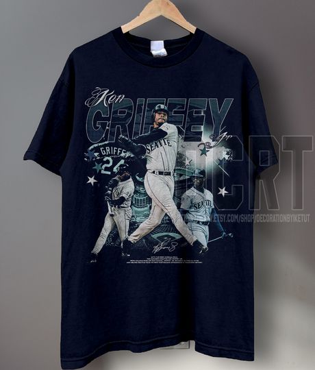 Ken Griffey Jr. Shirt - Baseball shirt - Classic 90s Graphic Tee - Unisex - Vintage Bootleg - Gift - Retro