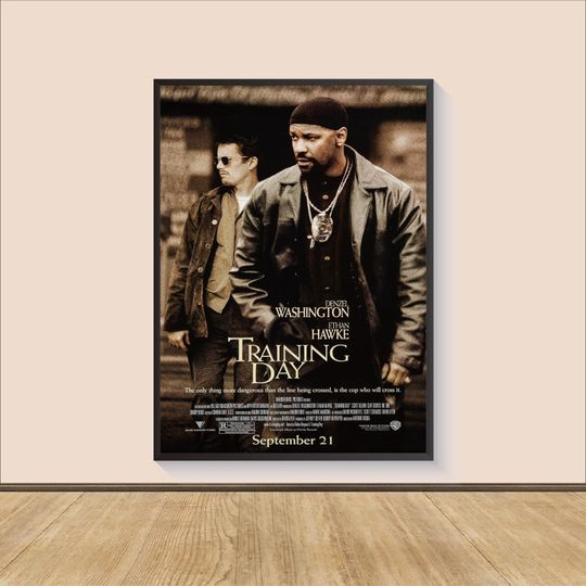 Training Day Movie Poster Print, Room Decor, Movie Art, Gifts for Him/Her, Movie Print, Art Print