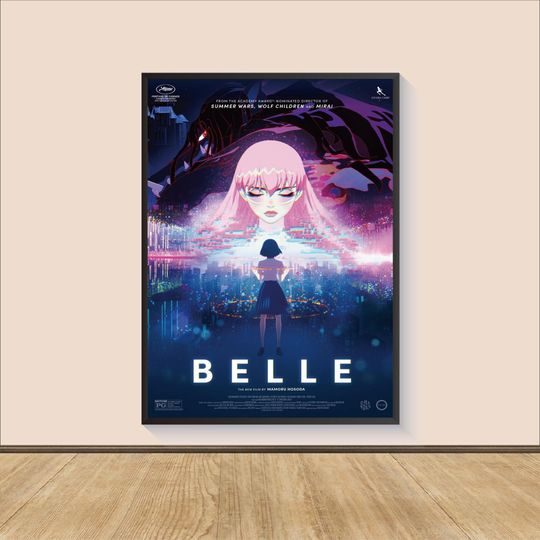Belle Anime Movie Poster Print, Room Decor, Movie Art, Gifts for Him/Her, Wall Art Print, Art Poster For Gift