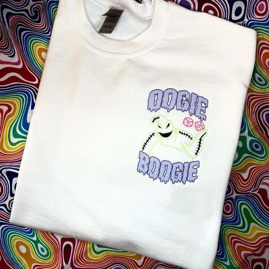 Nightmare Before Christmas Oogie boogie embroidered sweatshirt