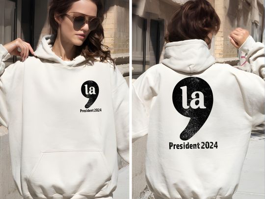 La President 2024 Hoodie, Comma La Hoodie, Kamala Harris Hoodie, Kamala Biden Hoodie, Election 2024, Political Hoodie,Kamala For The People