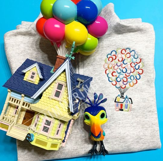 Up House Embroidered Quarter-Zip | Disney Embroidery | Disney Parks | Disney Sweatshirt
