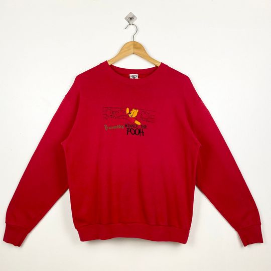 90s Disney Winnie The Pooh Crewneck Sweatshirt Embroidery
