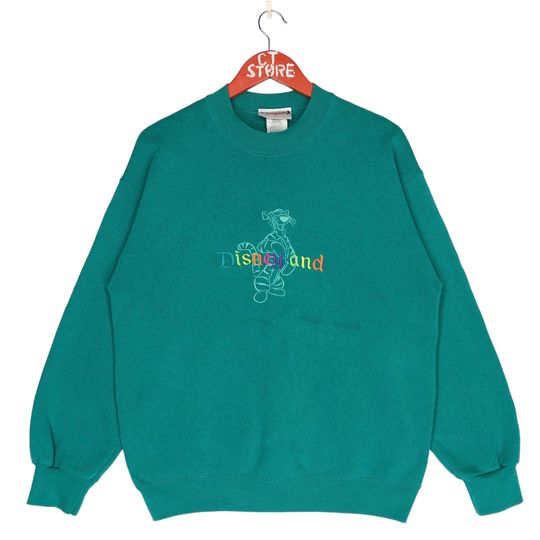 Vintage 90s Disneyland Tigger Winnie The Pooh Crewneck Sweatshirt Embroidery