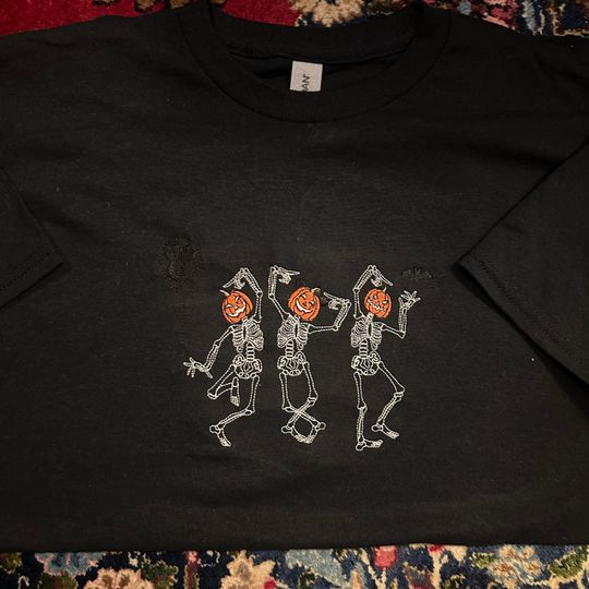 Dancing Skeleton Halloween Pumpkin Disney Sweater -  Halloween Sweater