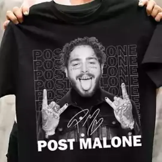 Post Malone funny Gift Family Men Cotton T-Shirt