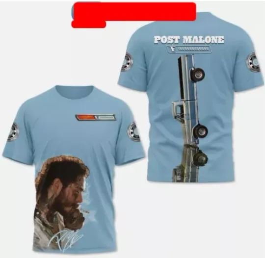 Post Malone F-1-Trillion 2024 Tour Fan Celebration 3D T-Shirt Great shirt