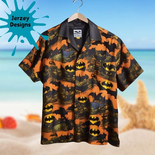 Batman Halloween Hawaiian Shirt Print Tropical Beach Gift For Men, Youth, Dad, Boyfriend, Lover, Best Gift For Party Halloween, Birthday