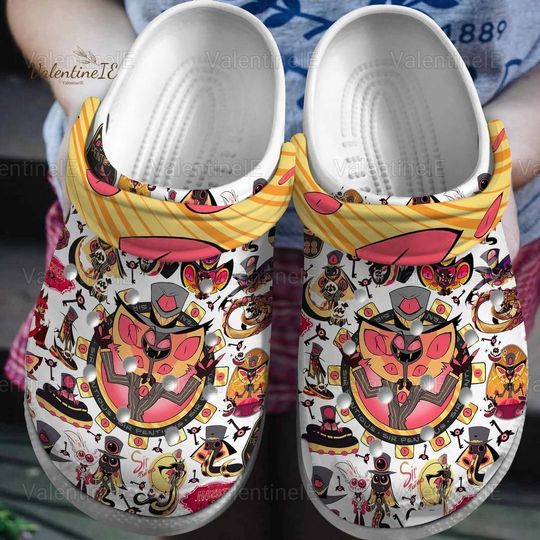 Halloween Hazbin Hotel Clogs, Sir Pentious Shoes, Hazbin Hotel Sandals, Hazbin Hotel Casual Shoes, Hazbin Hotel Merch, Gift For Fan