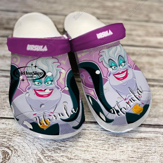 Ursula Shoes, Ursula Villain Sandals, Funny Ursula Summer Shoes, Disney Villains Shoes, Mermaid Villain Octopus Shoes, Bad Witches Gift