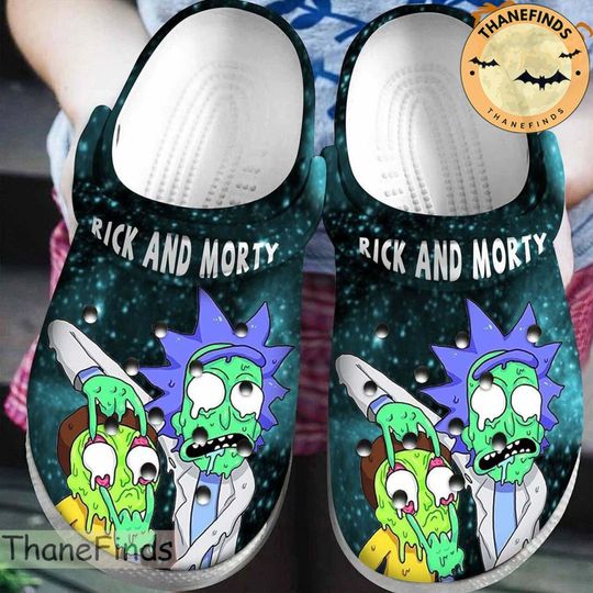 Rick and Rickandmorty Clogs, Rick and Rickandmorty Halloween Clogs Shoes, Personalized Shoes, Clogs Shoes, Christmas Gift, Halloween Gift