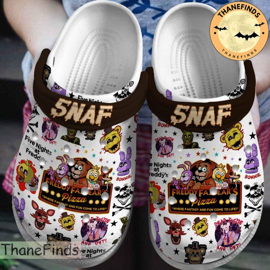 Five Nights at Freddy's Clogs, Five Nights at Freddy's Clogs Shoes, Personalized Shoes, Clogs Shoes, Christmas Shoe, Halloween Shoe