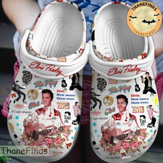 Elvis Presley Clogs, Elvis Presley Halloween Clogs Shoes, Personalized Shoes, Clogs Shoes, Christmas Gift, Halloween Gift