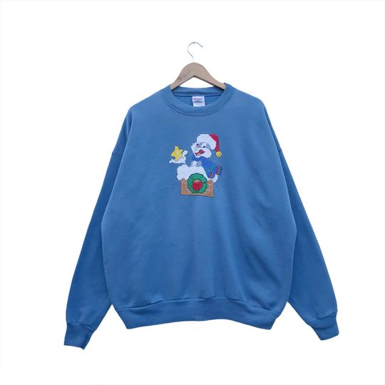 Vintage 90s Bugs Bunny Sweatshirt Crewneck Embroidery  Sweatshirt