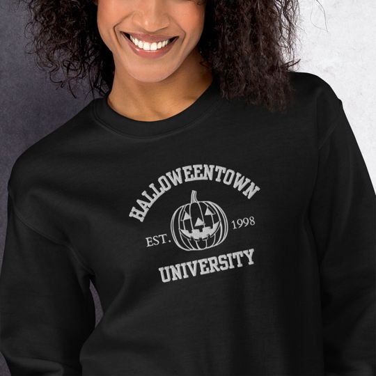 Halloweentown University Embroidered Sweatshirt Embroidered