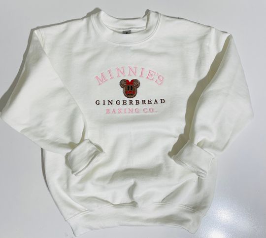 Disney Sweatshirt, Embroidery, Minnie and Company, Disney, Seasonal, Christmas
