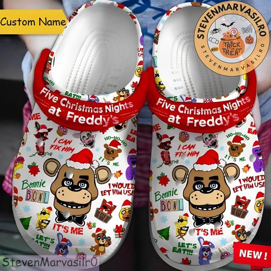 Five Nights at Freddy's Clogs, Five Nights at Freddy's Shoes, Christmas Gift, Halloween Gift