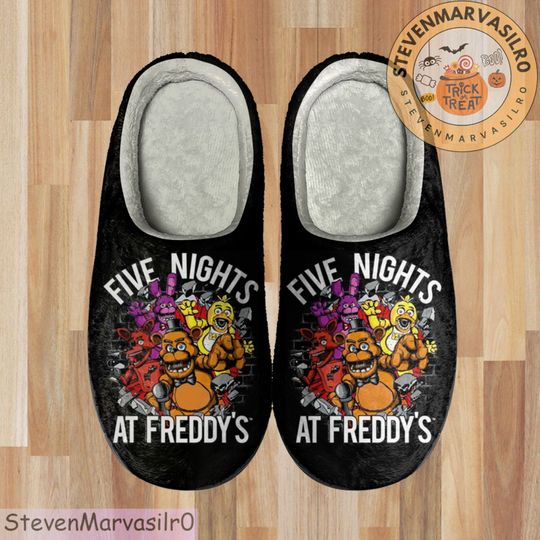 Five Nights at Freddy's Cozy Unisex Winter Slipper, Soft Indoor Shoe, Family Indoor Slipper