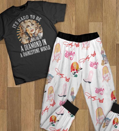 Dolly Parton Pajamas Set, Dolly Parton Personalized Family Pajamas, Family Christmas Pajamas Set.