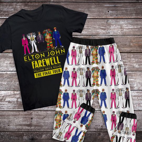 Elton John Pajamas Set, Family Pajamas, Family Christmas Pajamas Set