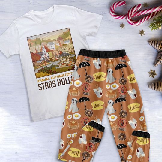 Gilmore Girls Star Hollow Pajamas Set, Family Pajamas, Family Christmas Pajamas Set