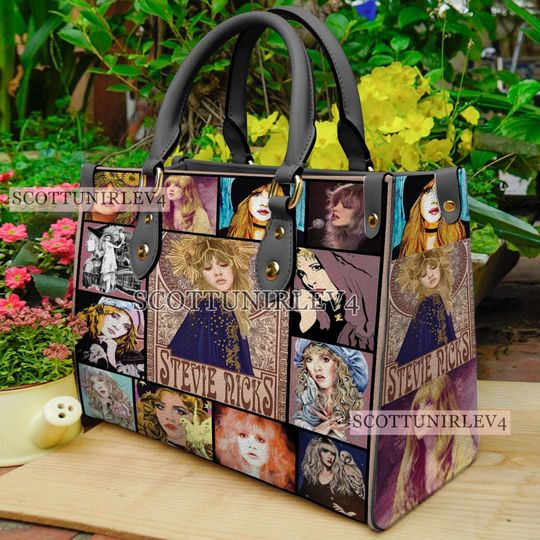 Stevie Nicks Handbag, Stevie Nicks Leather Bag, Stevie Nicks Shoulder Bag, Crossbody Bag, Top Handle Bag, Vintage HandBag