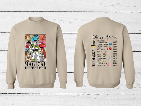 Magical the Pixar Tour Shirt, Retro Disney Toy Story Buzz TShirt, Disneyland Pixar Fest 2024 Tee, Magic Kingdom Sweatshirt, WDW Magical Gift