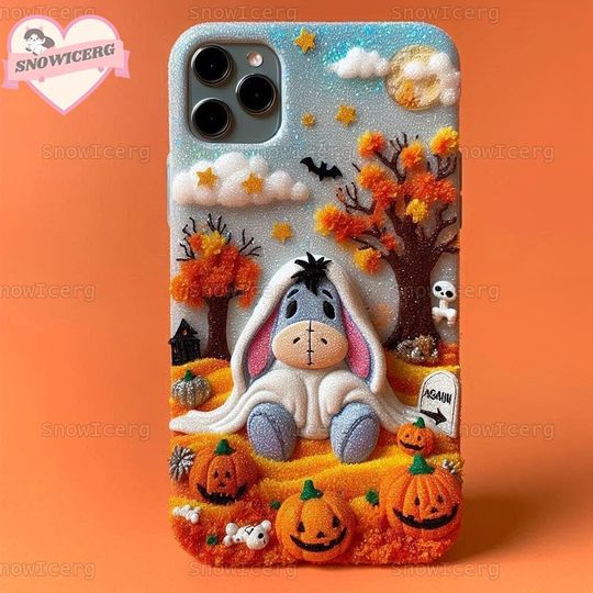 Halloween Phone Case, Cute Eeyore Ghost Case Telephone, Disney Cartoon Phone Accessories