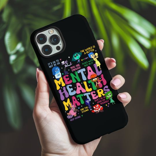Inside Out iPhone 15 Case, Mental Health Matters iPhone Case