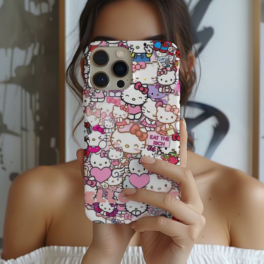 Hello Kitty Collage iPhone Phone Case, Lovely iPhone Case