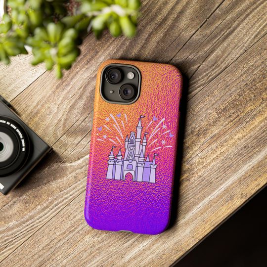 Neon Castle Fireworks iPhone Phone Case Tough Cases