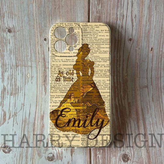 Beauty and the Beast Monogram iPhone